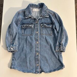 Zara Blue Girls Jean Dress